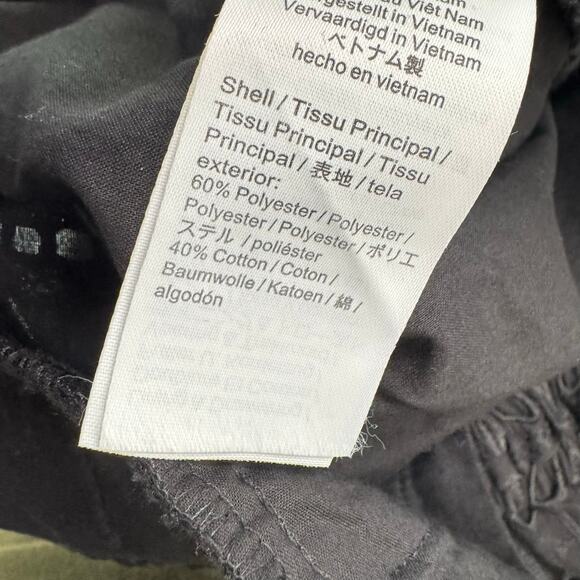 J.Crew Women's Pull-On Pant Eyelet Black High Rise Elastic Cropped Straight 12 - Picture 8 of 10